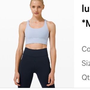 lululemon athletica Light Blue Sports Bra